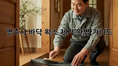 영주시 바닥 왁스 제거, 완벽 가이드!